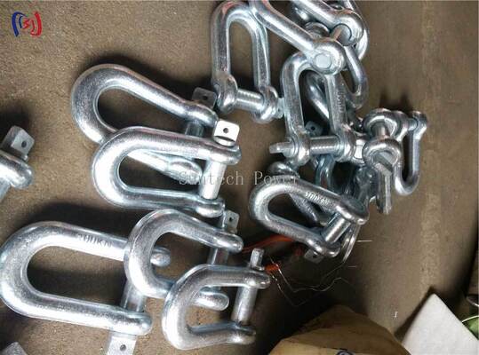 قلاده بالابر فولاد آلیاژی با پین قفل و گالوانیزه گرم برای بار نامی 300KN