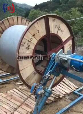 استند رولی هیدرولیک هدایت کننده با 5000-7000kg حداکثر وزن رولی و سرعت حداکثر 45rpm برای رشته های خط هوایی
