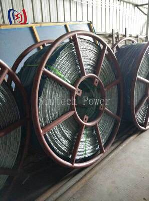 12 رشته ضد پیچ سیم طناب 9-42mm 54-817KN شکستن نیروی بلند کردن پایدار