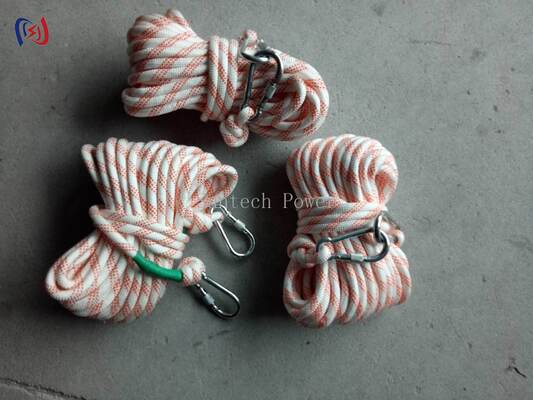 طناب نایلونی عایق 6-24 میلی متر تثبیت شده در برابر اشعه ماوراء بنفش، طناب سیمی ضد تاب خوردگی برای خطوط برق دار
