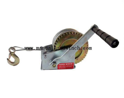 Mini Steel Marine Manual Cable Winch / Winch Crank Crank دستی برای تریلر قایق