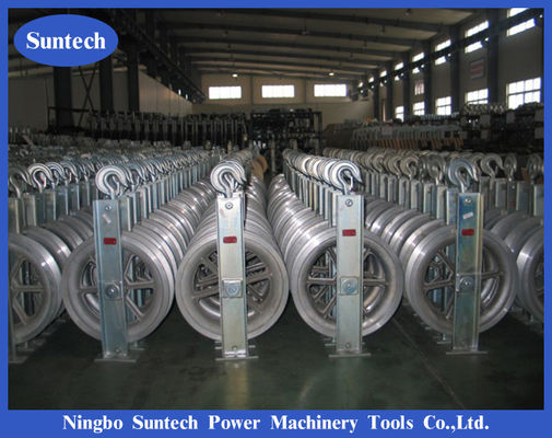 کار ساخت و ساز برق ACSR Conductor Stringing Pulley Block