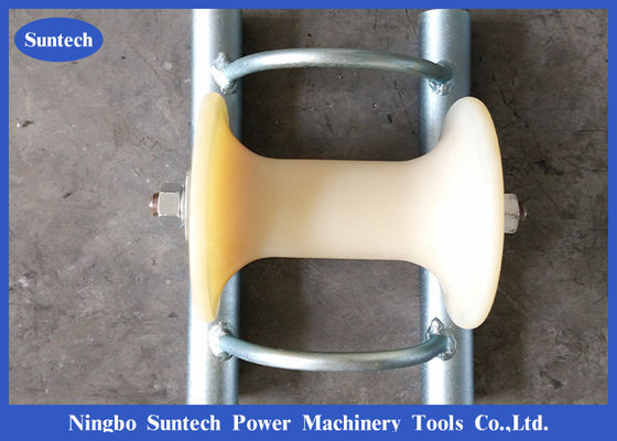 Cable Drum Pulley Roller ground Site سیم کشنده غلتک