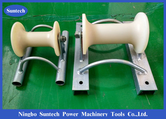 Cable Drum Pulley Roller ground Site سیم کشنده غلتک