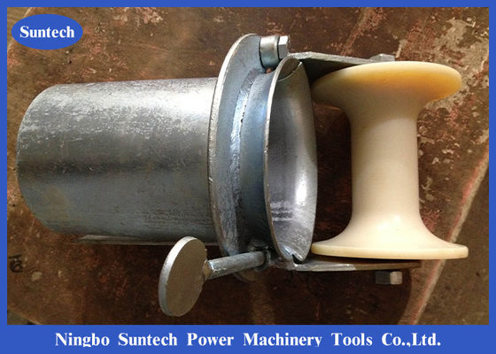 غلتک کابل استیل 100 میلی متری Bell Mounth Underground با غلتک نایلونی