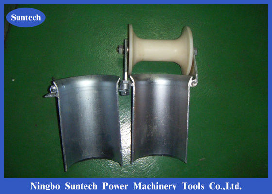 غلتک کابل استیل 100 میلی متری Bell Mounth Underground با غلتک نایلونی
