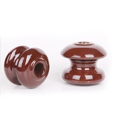 عایق حلقه چینی 15KN 400V قرقره قرقره برای خط انتقال