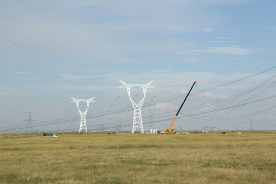 35 66 110 220kv خط انتقال برج فرشته فولادی برای محل ساخت و ساز
