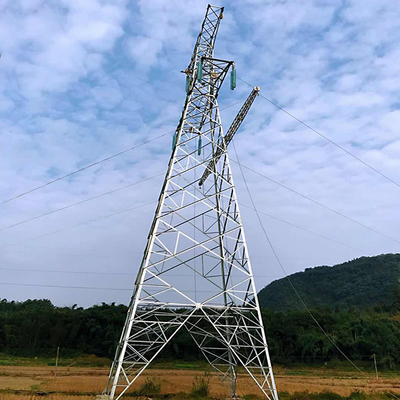 برج خط انتقال فولاد فرشته گالوانیزه گرم گالوانیزه 500KV