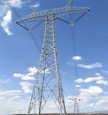 دکل انتقال فولاد زاویه گالوانیزه 11KV 33KV 132KV 220KV
