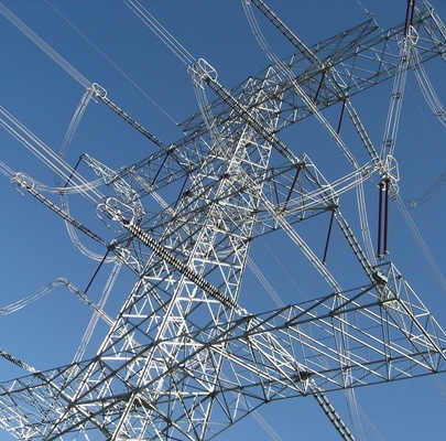 دکل انتقال فولاد زاویه گالوانیزه 11KV 33KV 132KV 220KV