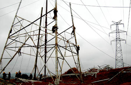 AWS D 1.1 Welding HDG Overhead Power Tower برج