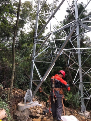دکل انتقال 110KV HDG زاویه فولادی