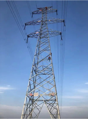 برج انتقال فولاد گالوانیزه گرم 500KV Q355 Q255