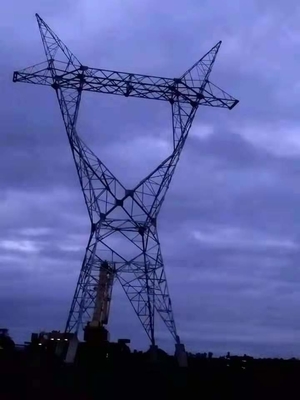 برج های فولادی شبکه ای 230KV 400KV ASTM123 برای خط انتقال هوایی