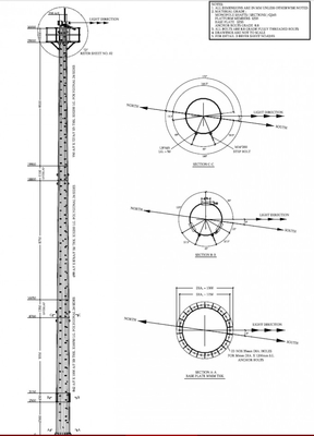 دکل آنتن Telecom Telecom Polygon Q235B Q345B