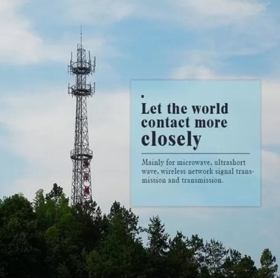 ASTM A123 HDG Angle Steel Mosaic Communication Tower