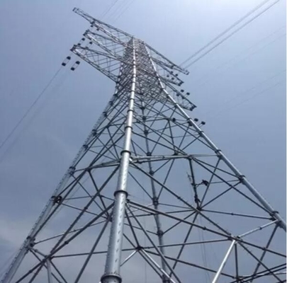 خط انتقال فولاد گالوانیزه Q355 / Q255 Guy Wire Tower