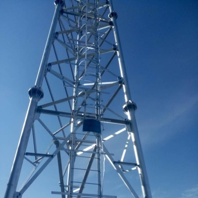 برج آنتن لوله ای خود تکیه گاه Q345 Q235 Steel 3 4 Legged