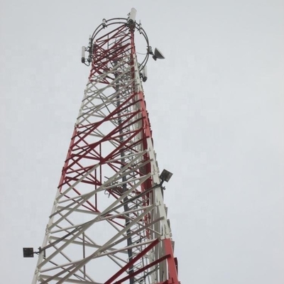دکل آنتن زاویه ای 100M Gsm و براکت ها چراغ انسداد هوانوردی