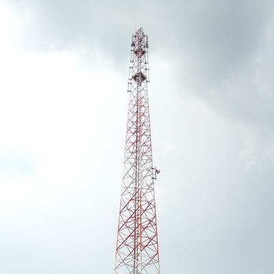 دکل آنتن زاویه ای 100M Gsm و براکت ها چراغ انسداد هوانوردی