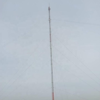 برج تک قطبی فولادی آنتن GSM مخابراتی با گالوانیزه