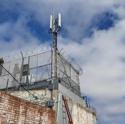 Rooftop Steel RDS Monopole Tower مخابرات / مخابرات / GSM